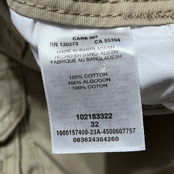Lee Shorts Mens 30 (32 Tag) Beige Cargo 11" Inseam Midrise Outdoor Canvas - Picture 9 of 10